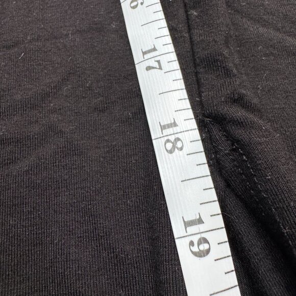 Reformation Rylan Black Midi Skirt Large Front Slit Knit TENCEL Lyocell Revolve - Picture 5 of 10